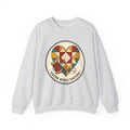 Piecing Myself Together Quilting Sweatshirt, Quilt Heart Badge Crewneck, Retro Quilter Gift, Patchwork Lover Sweater
