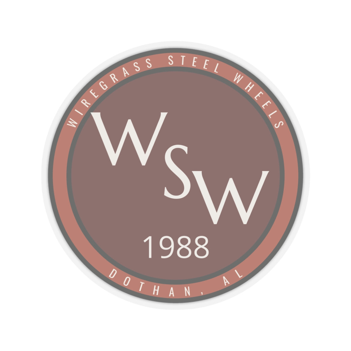 Wiregrass Steel Wheels Sticker