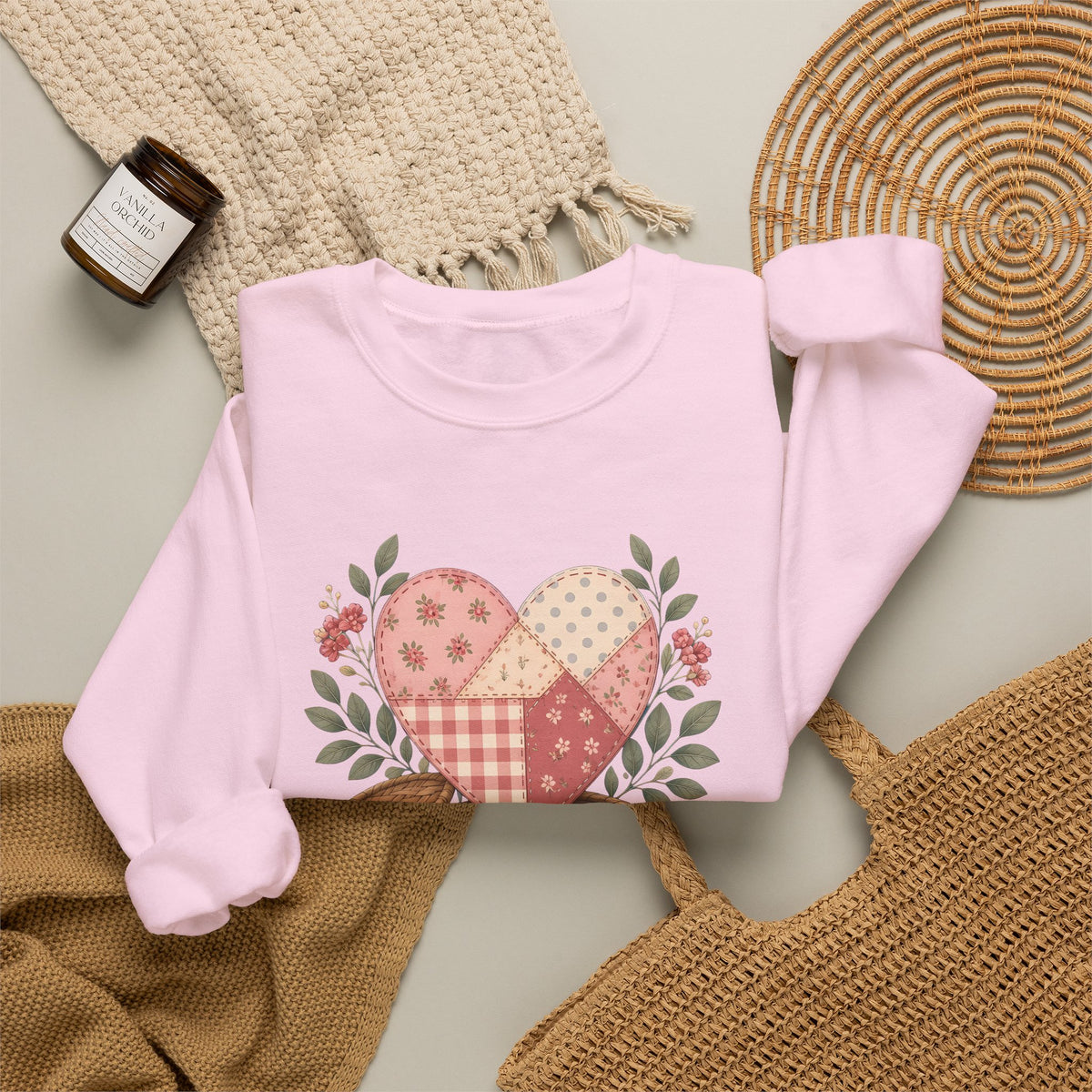 Love Measured in Stitches Gigi Sweatshirt, Sewing Grandma Gift, Personalized Quilting Nana Crewneck, Mothers Day Gift