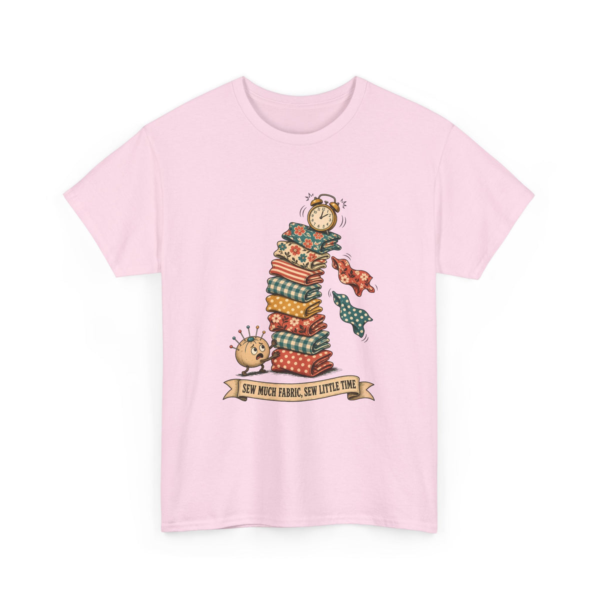 Sew Much Fabric Sew Little Time Plus Size Tee up to 5XL, Funny Fabric Stash Quilter Shirt, Gift for Sewist