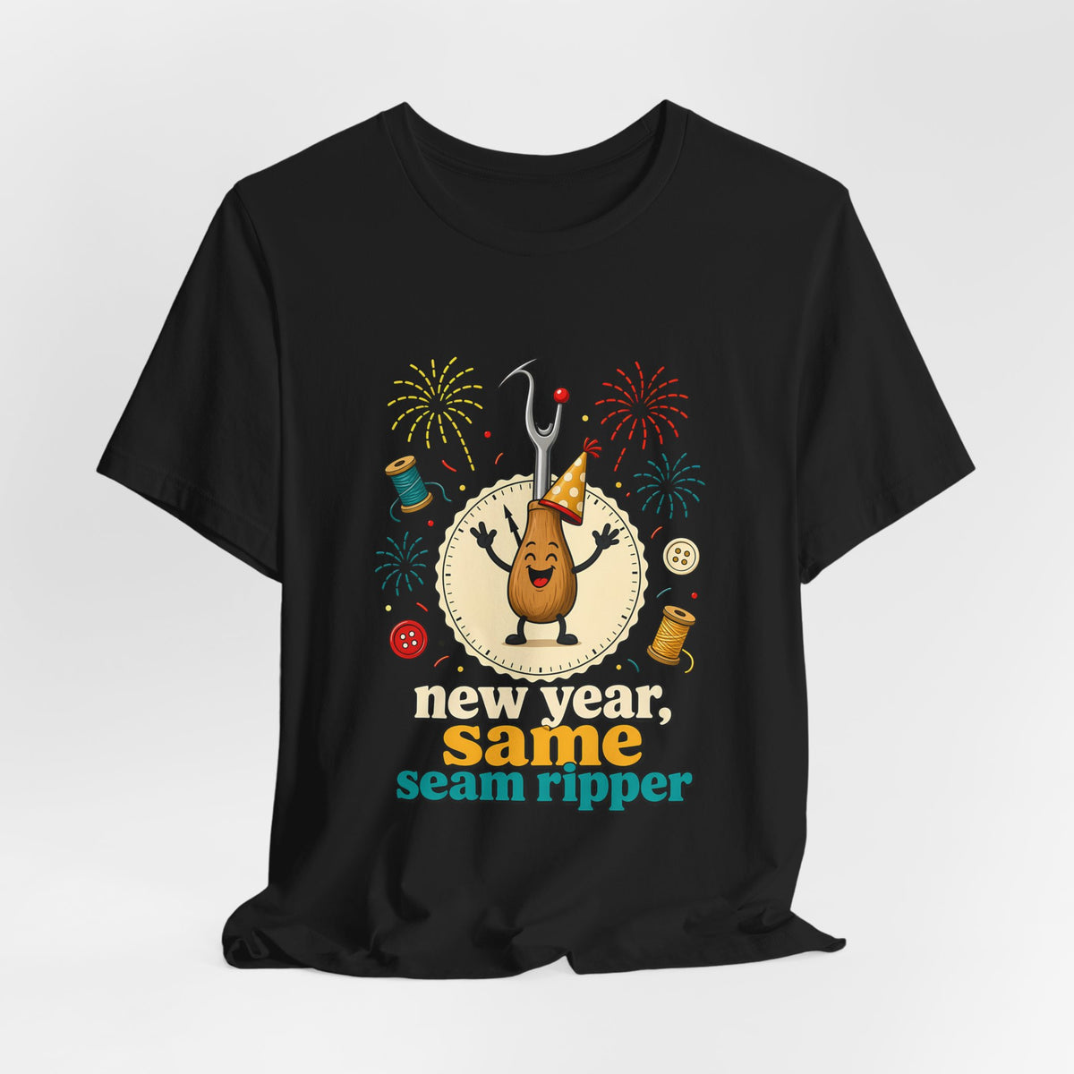 New Year Same Seam Ripper Shirt, Funny Sewing New Years Tee, Quilter Humor Gift, Sewist Party Shirt or Tote