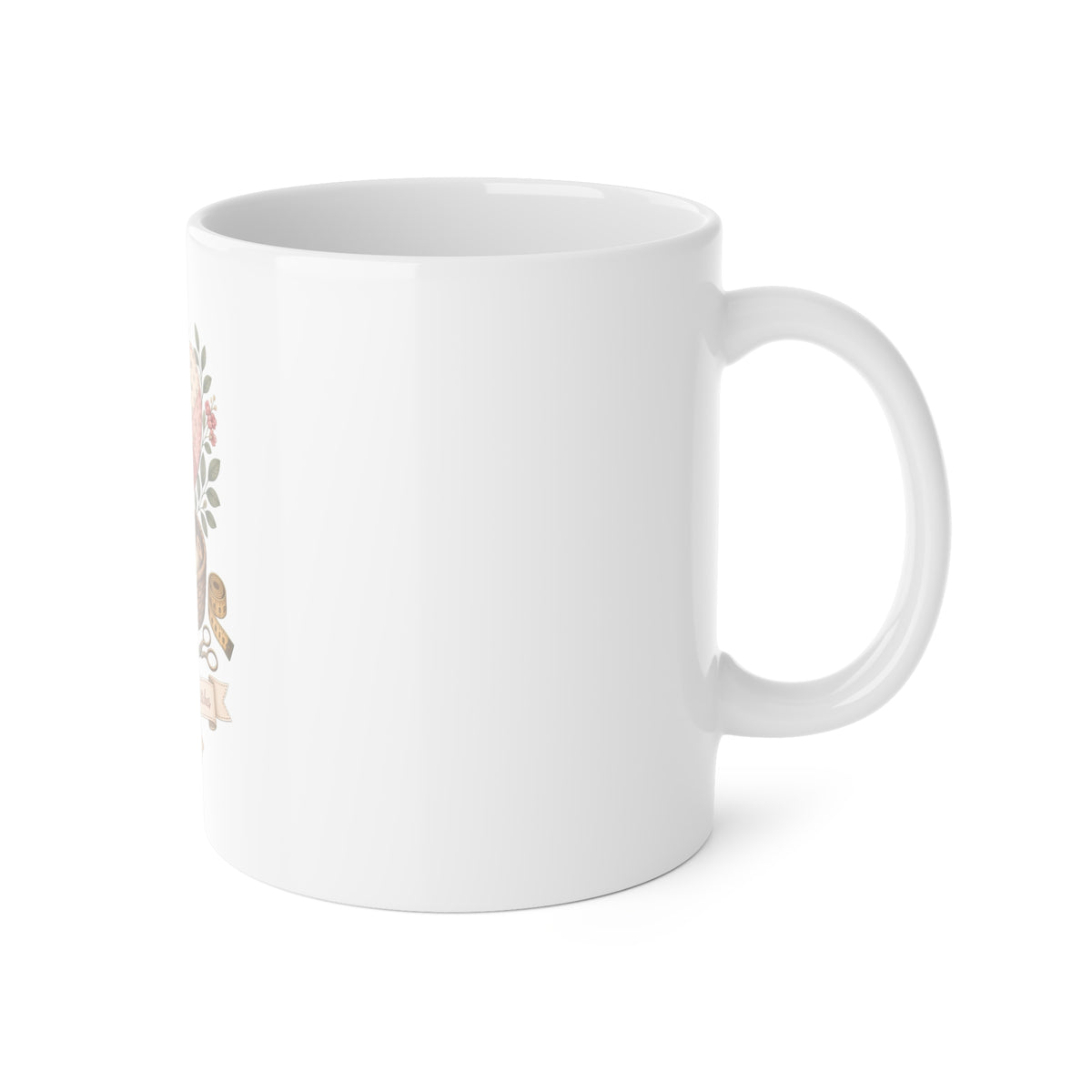 Love Measured in Stitches Gigi Mug, Sewing Grandma Gift, Personalized Quilting Nana 11oz Coffee Mug, Mothers Day Gift