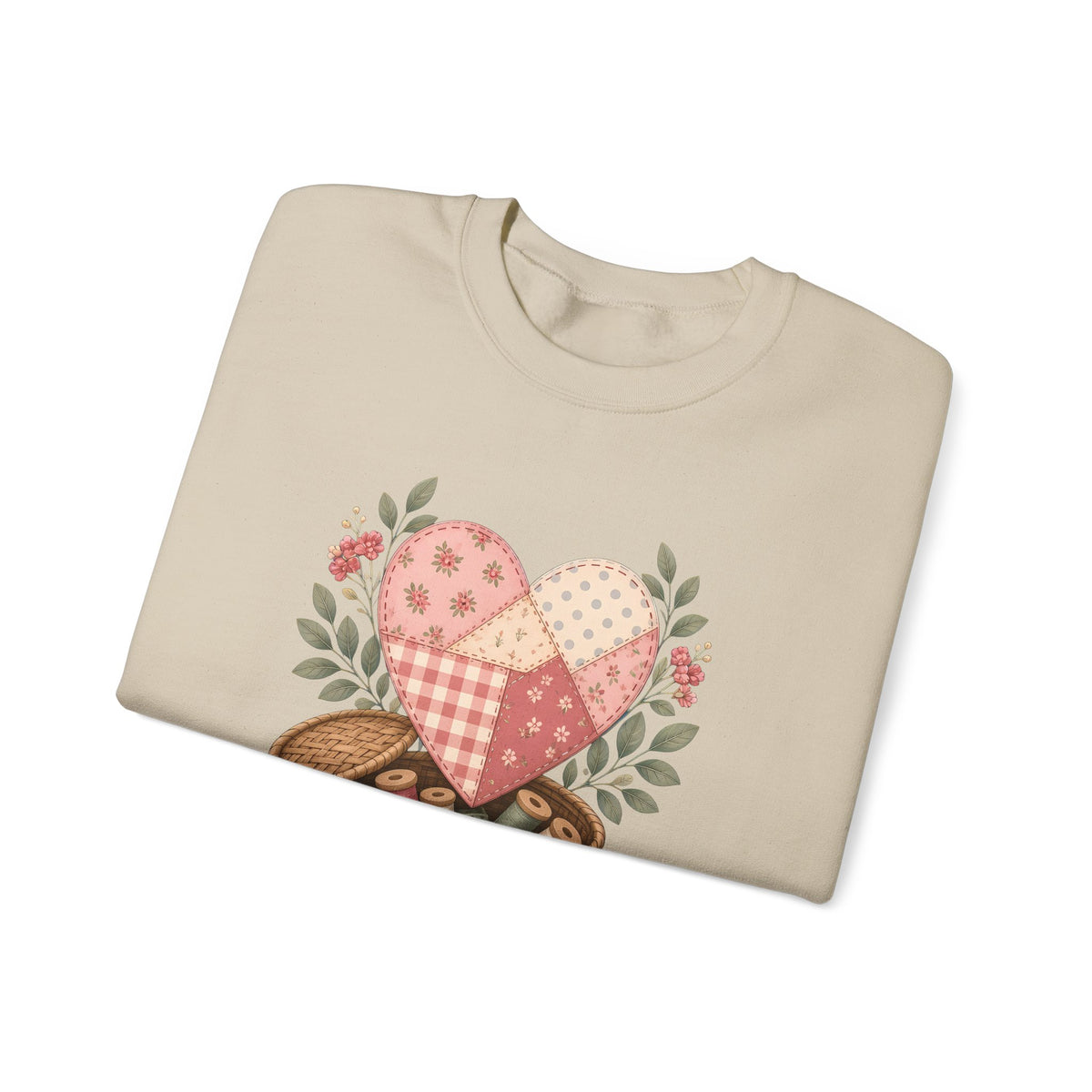 Love Measured in Stitches Gigi Sweatshirt, Sewing Grandma Gift, Personalized Quilting Nana Crewneck, Mothers Day Gift
