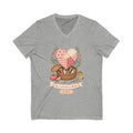 Love Measured in Stitches Gigi V-Neck Shirt, Sewing Grandma Gift, Personalized Quilting Nana Tee or Tote, Mothers Day Gift