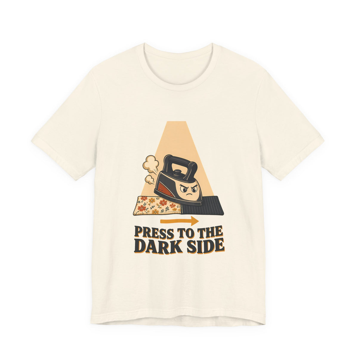 Press to the Dark Side Quilting Shirt, Funny Iron Seam Pressing Tee, Quilter Humor Gift, Sewing Tote Bag