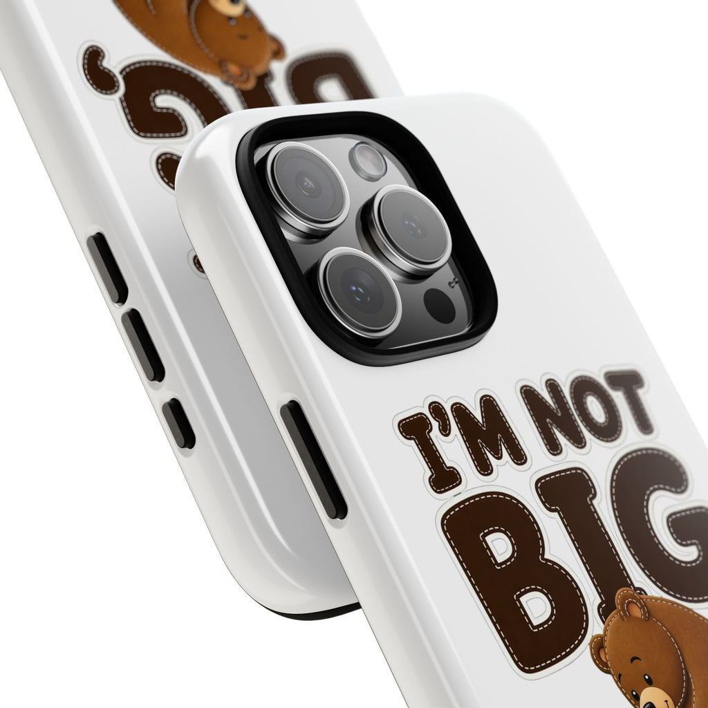 I'm Not Big You're Just Little Phone Case, Cute Bear and Mouse Phone Case, Funny Gift
