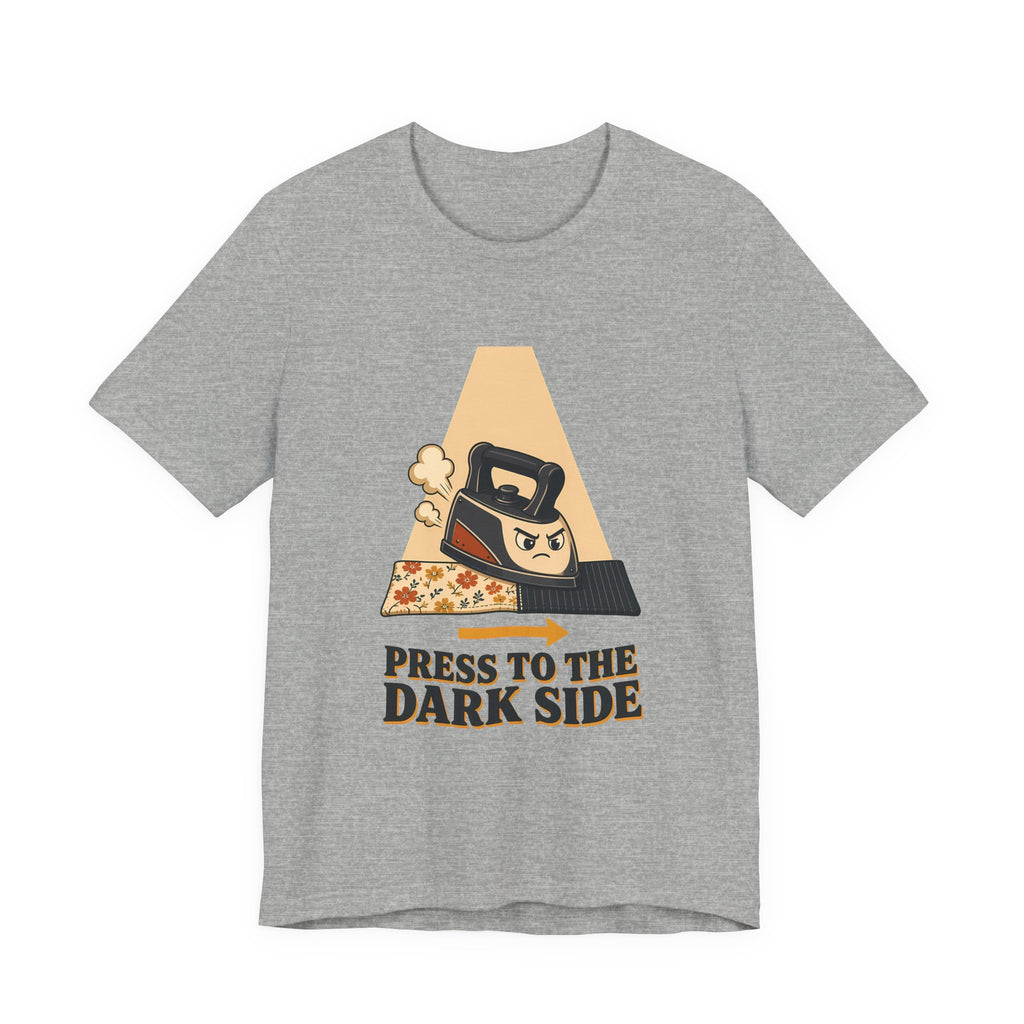 Press to the Dark Side Quilting Shirt, Funny Iron Seam Pressing Tee, Quilter Humor Gift, Sewing Tote Bag