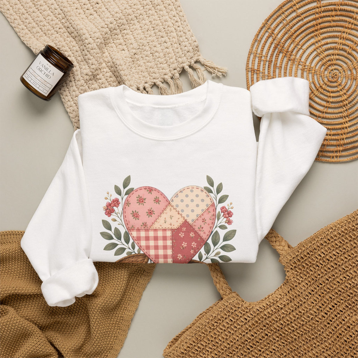 Love Measured in Stitches Gigi Sweatshirt, Sewing Grandma Gift, Personalized Quilting Nana Crewneck, Mothers Day Gift