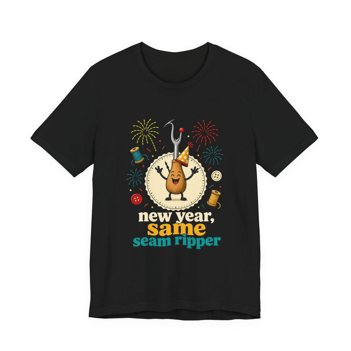 New Year Same Seam Ripper Shirt, Funny Sewing New Years Tee, Quilter Humor Gift, Sewist Party Shirt or Tote