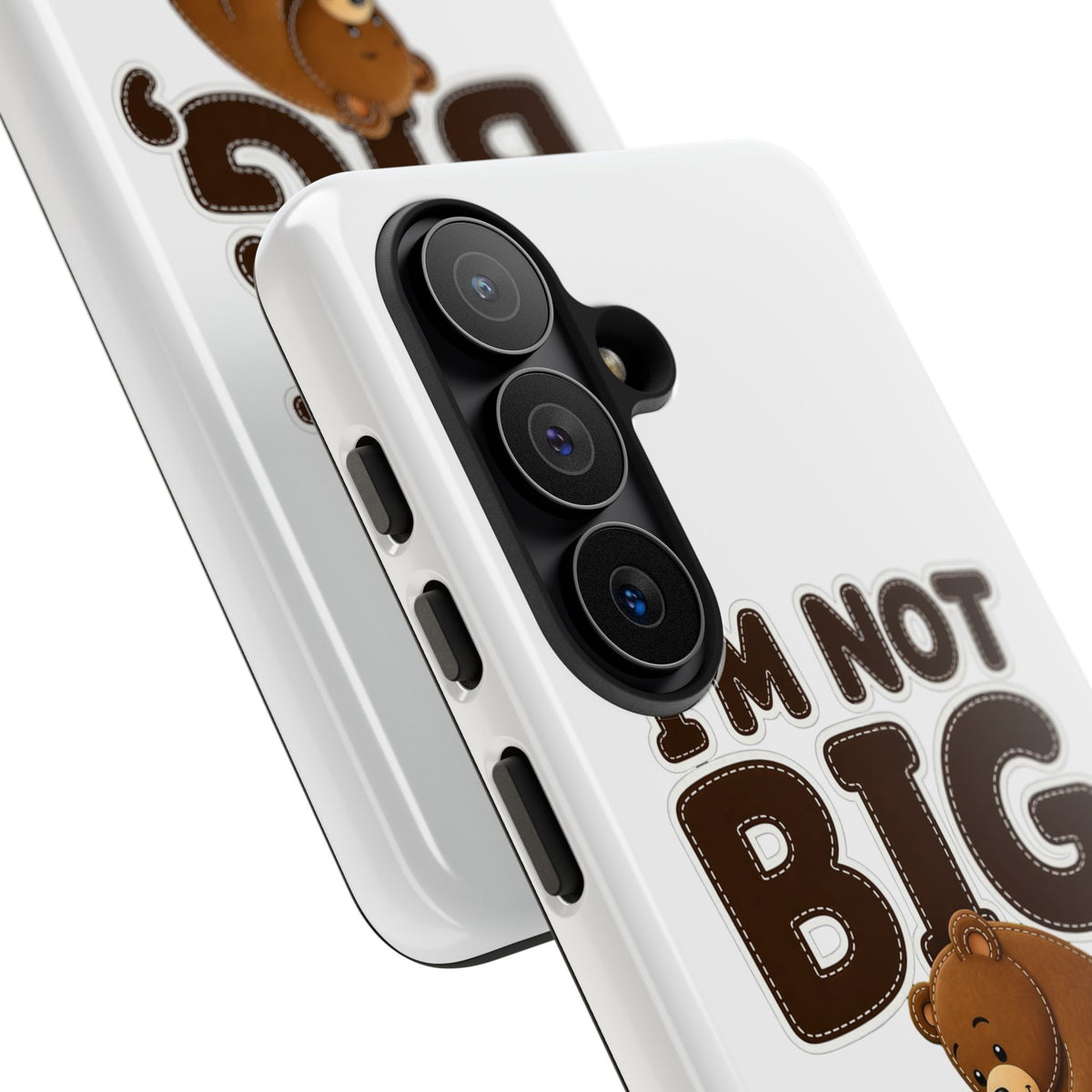 I'm Not Big You're Just Little Phone Case, Cute Bear and Mouse Phone Case, Funny Gift