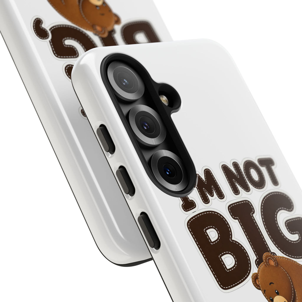 I'm Not Big You're Just Little Phone Case, Cute Bear and Mouse Phone Case, Funny Gift