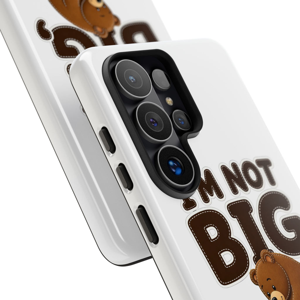 I'm Not Big You're Just Little Phone Case, Cute Bear and Mouse Phone Case, Funny Gift