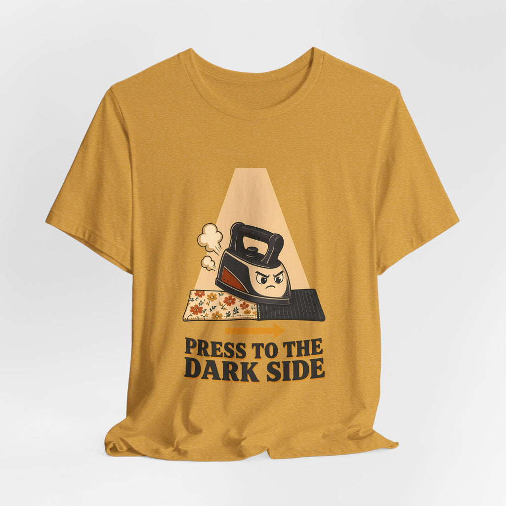 Press to the Dark Side Quilting Shirt, Funny Iron Seam Pressing Tee, Quilter Humor Gift, Sewing Tote Bag