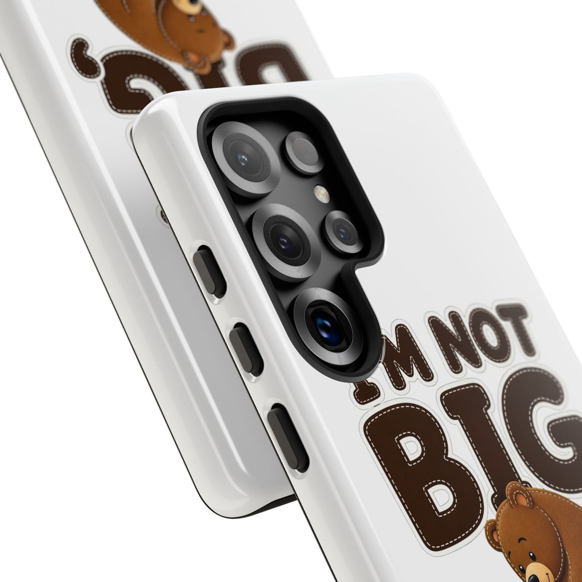 I'm Not Big You're Just Little Phone Case, Cute Bear and Mouse Phone Case, Funny Gift