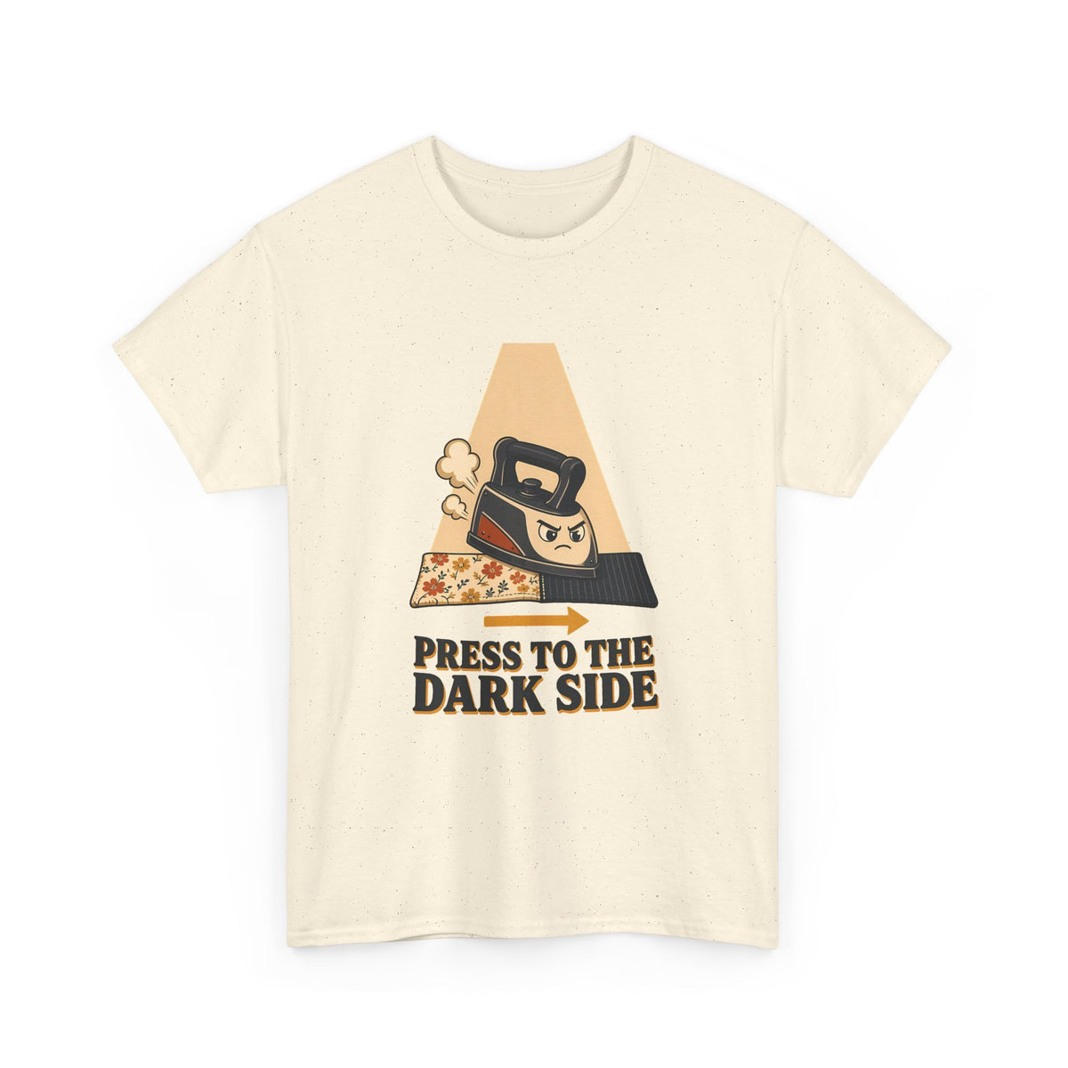 Press to the Dark Side Quilting Plus Size Tee up to 5XL, Funny Iron Seam Pressing Shirt, Quilter Humor Gift