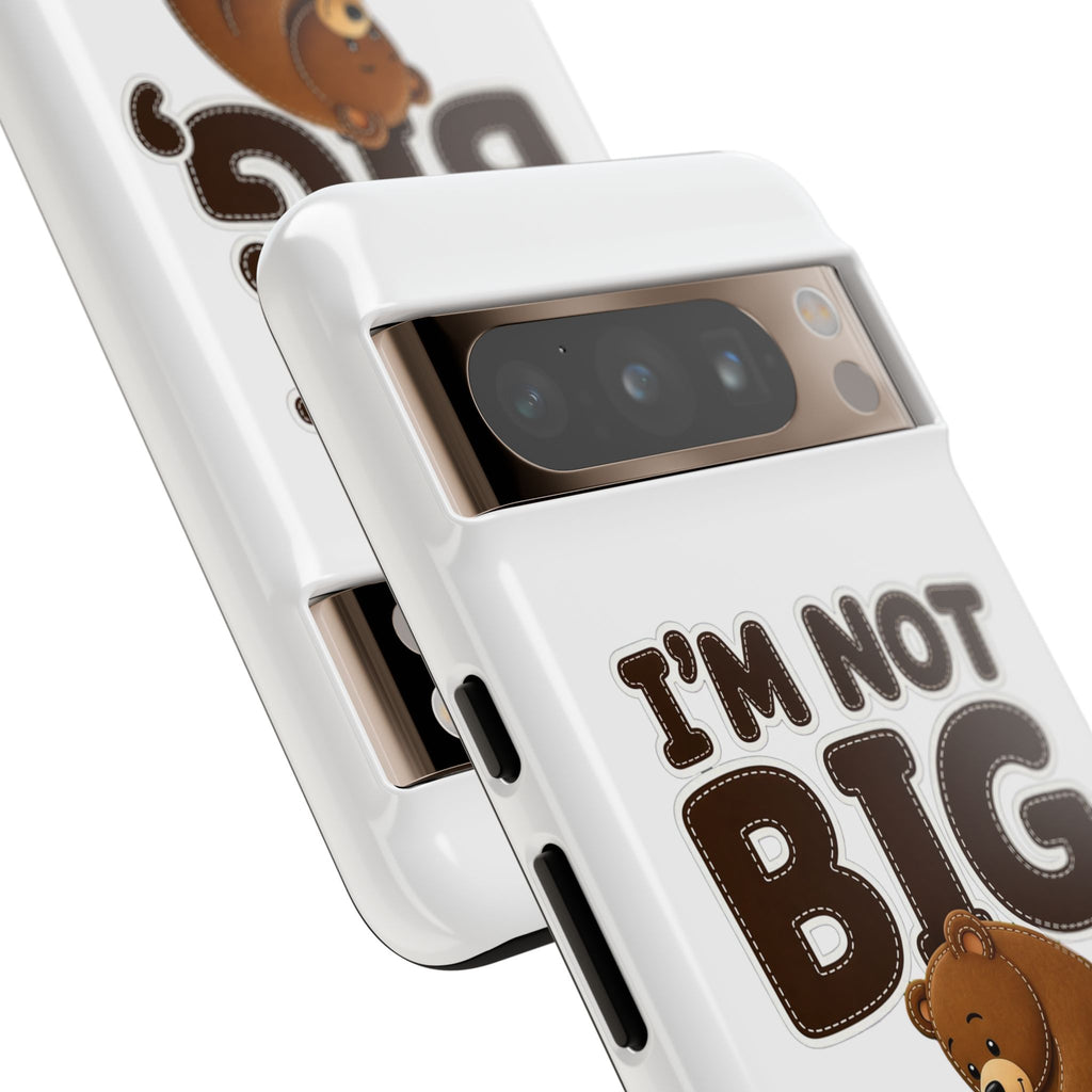I'm Not Big You're Just Little Phone Case, Cute Bear and Mouse Phone Case, Funny Gift