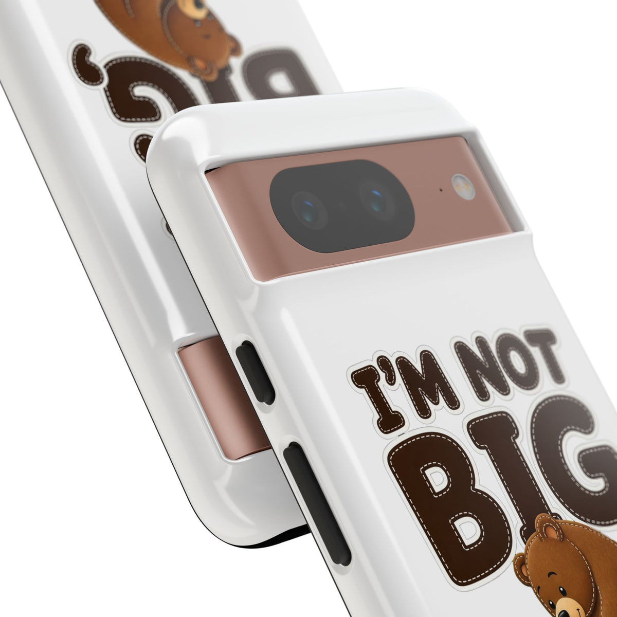 I'm Not Big You're Just Little Phone Case, Cute Bear and Mouse Phone Case, Funny Gift