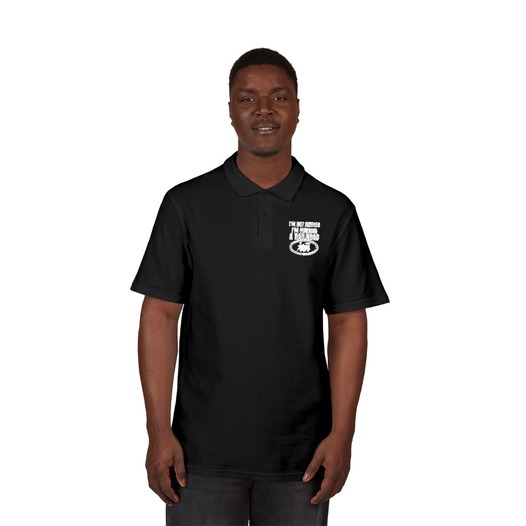 Not Retired, Just Model Railroading Full Time Cotton Polo
