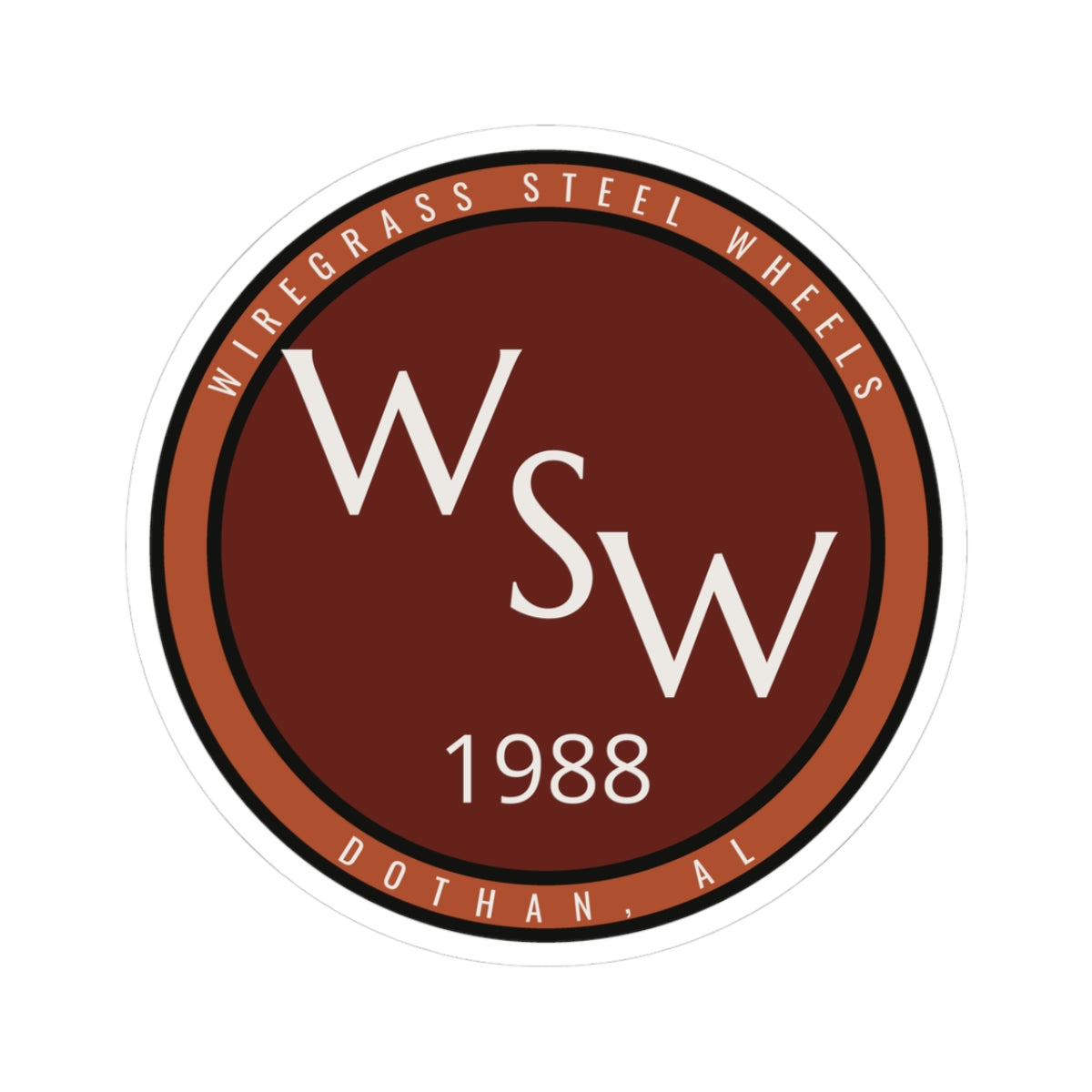 Wiregrass Steel Wheels Sticker