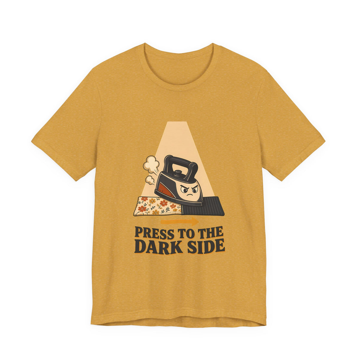 Press to the Dark Side Quilting Shirt, Funny Iron Seam Pressing Tee, Quilter Humor Gift, Sewing Tote Bag