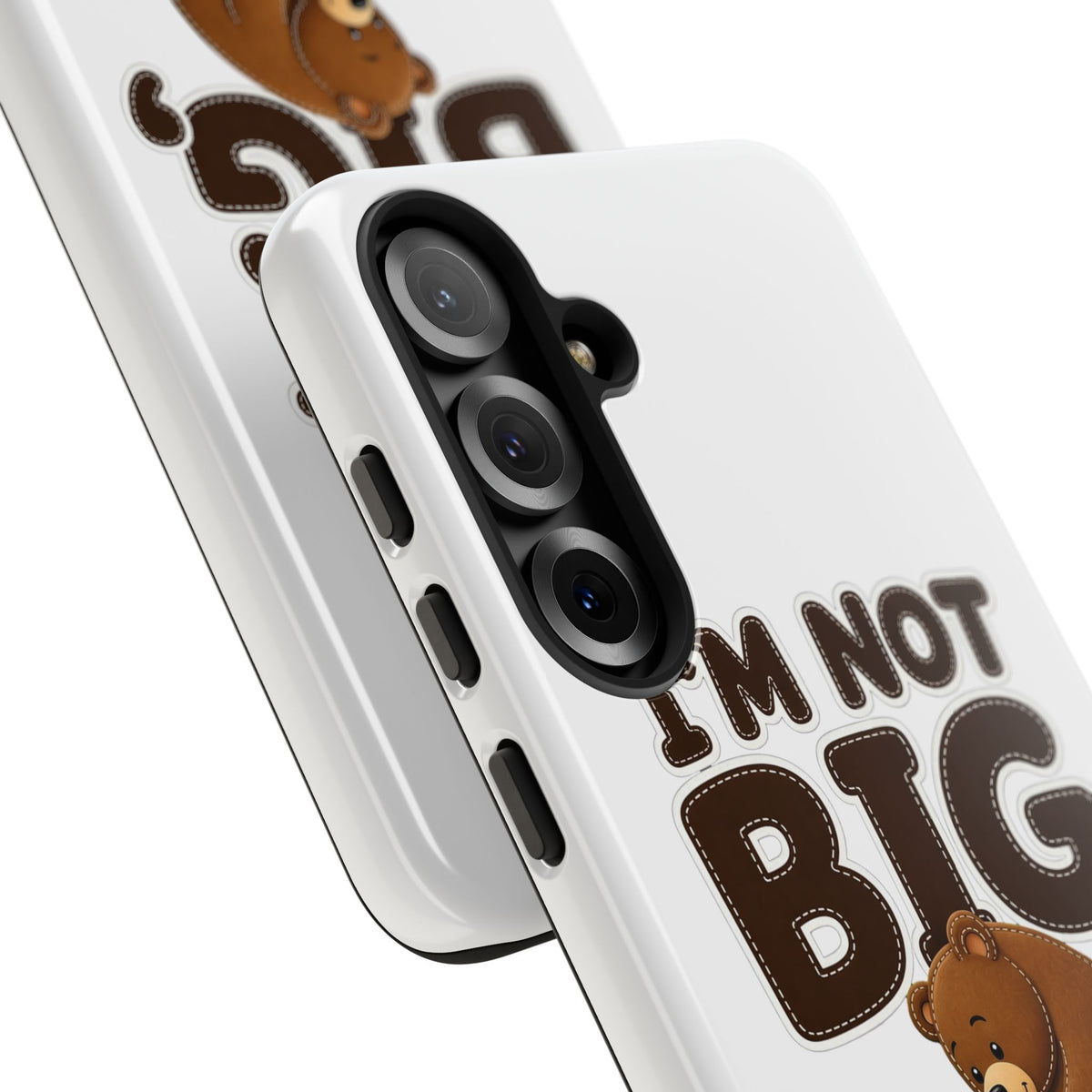 I'm Not Big You're Just Little Phone Case, Cute Bear and Mouse Phone Case, Funny Gift