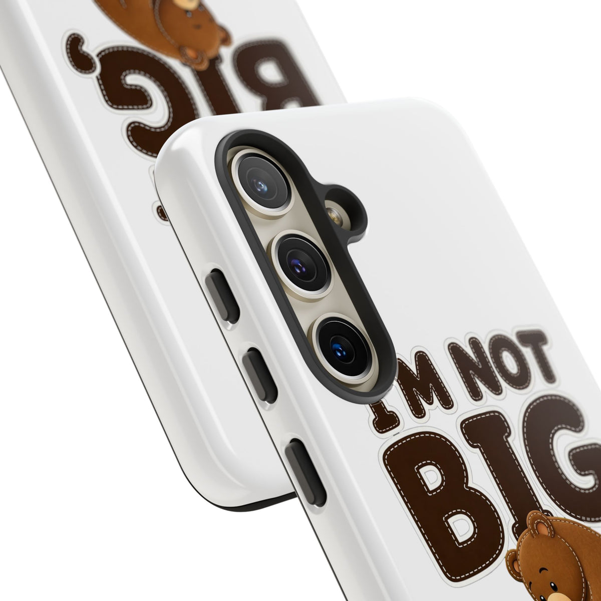 I'm Not Big You're Just Little Phone Case, Cute Bear and Mouse Phone Case, Funny Gift