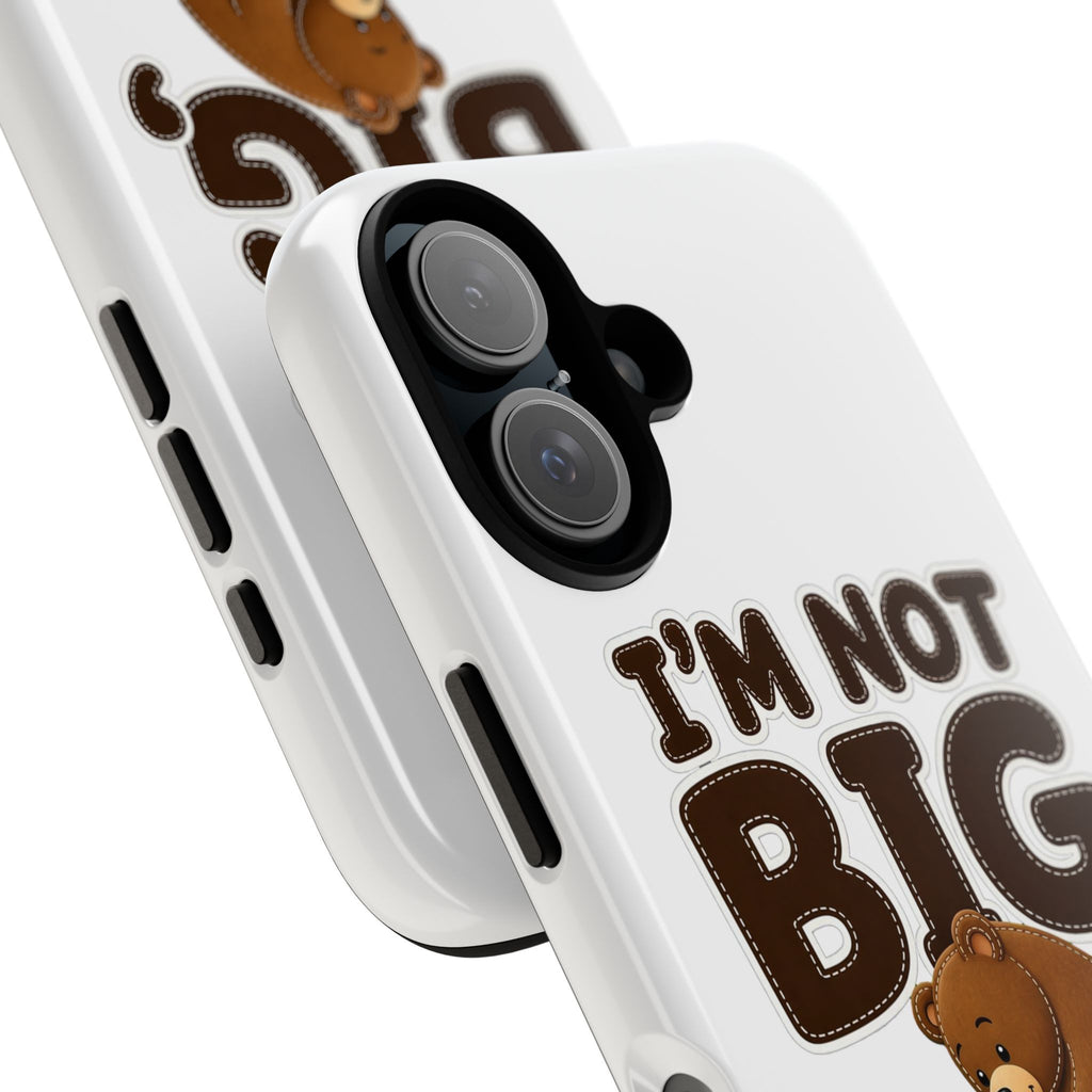 I'm Not Big You're Just Little Phone Case, Cute Bear and Mouse Phone Case, Funny Gift