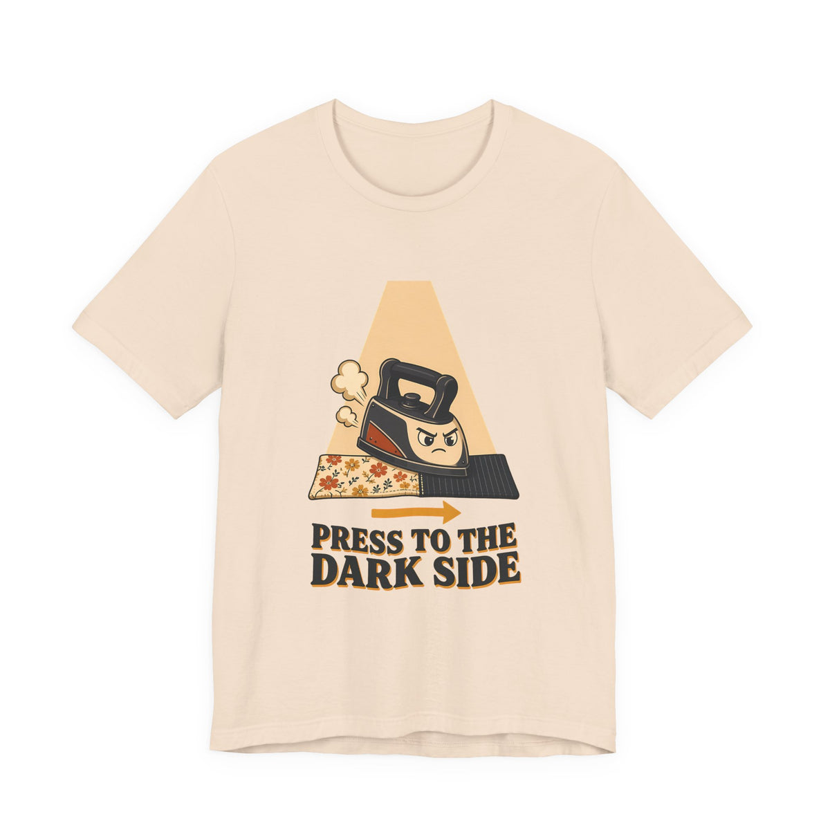 Press to the Dark Side Quilting Shirt, Funny Iron Seam Pressing Tee, Quilter Humor Gift, Sewing Tote Bag