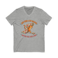 Give Them a Fat Quarter They Will Take a Yard V-Neck Shirt, Funny Cat Quilting Tee, Fabric Thief Cat Tote, Quilter Gift
