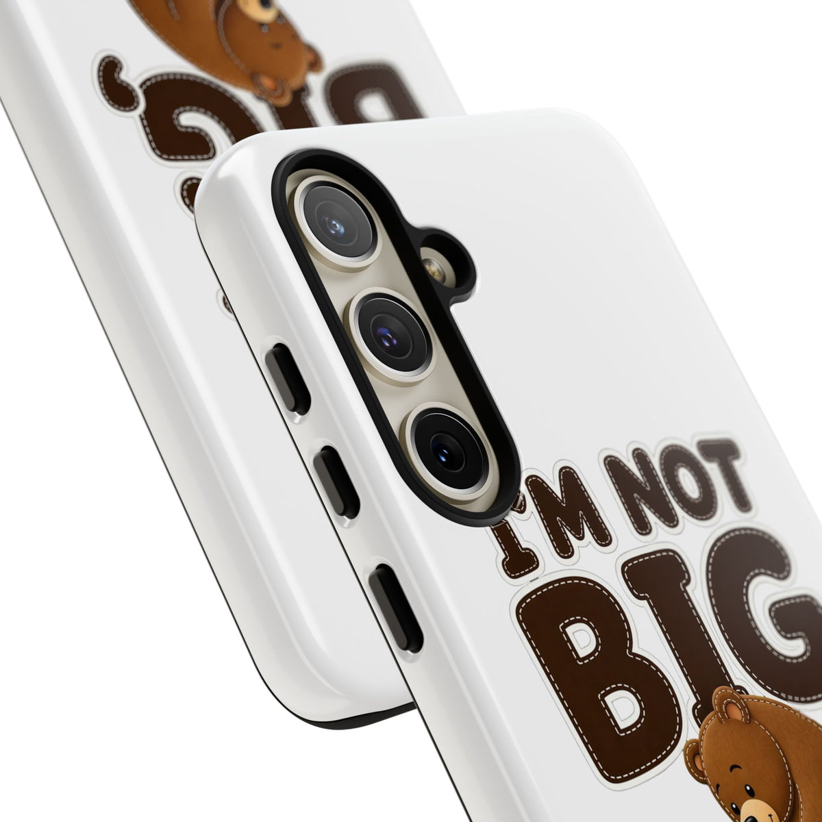I'm Not Big You're Just Little Phone Case, Cute Bear and Mouse Phone Case, Funny Gift