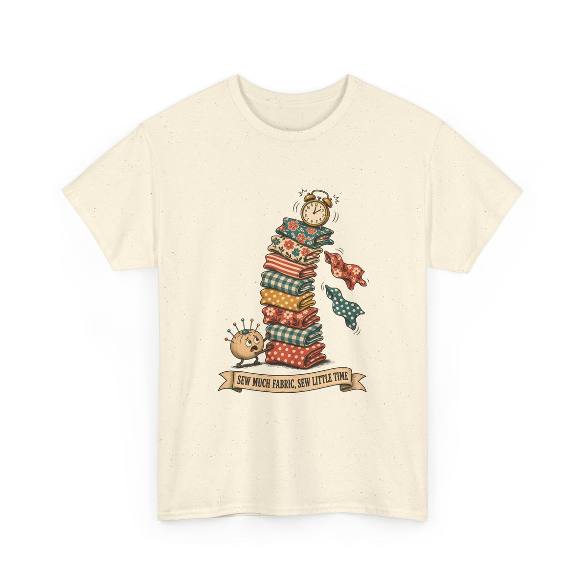 Sew Much Fabric Sew Little Time Plus Size Tee up to 5XL, Funny Fabric Stash Quilter Shirt, Gift for Sewist