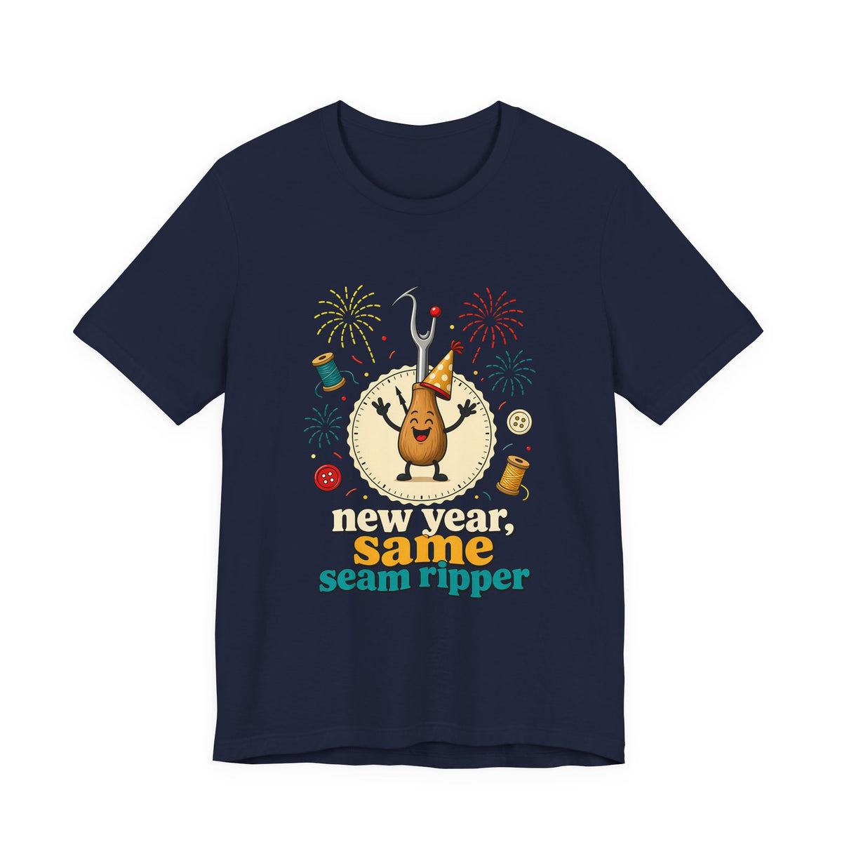 New Year Same Seam Ripper Shirt, Funny Sewing New Years Tee, Quilter Humor Gift, Sewist Party Shirt or Tote