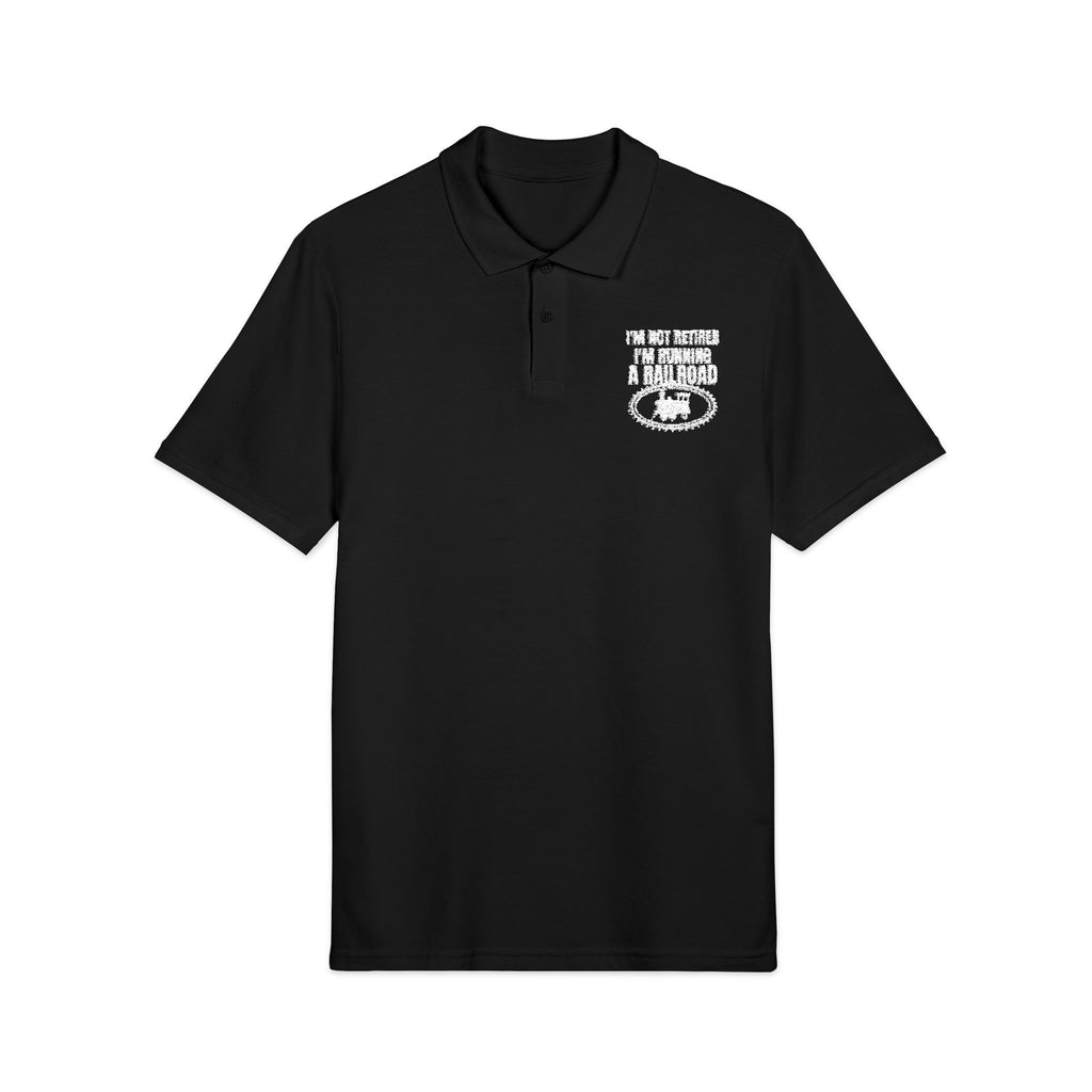 Not Retired, Just Model Railroading Full Time Cotton Polo