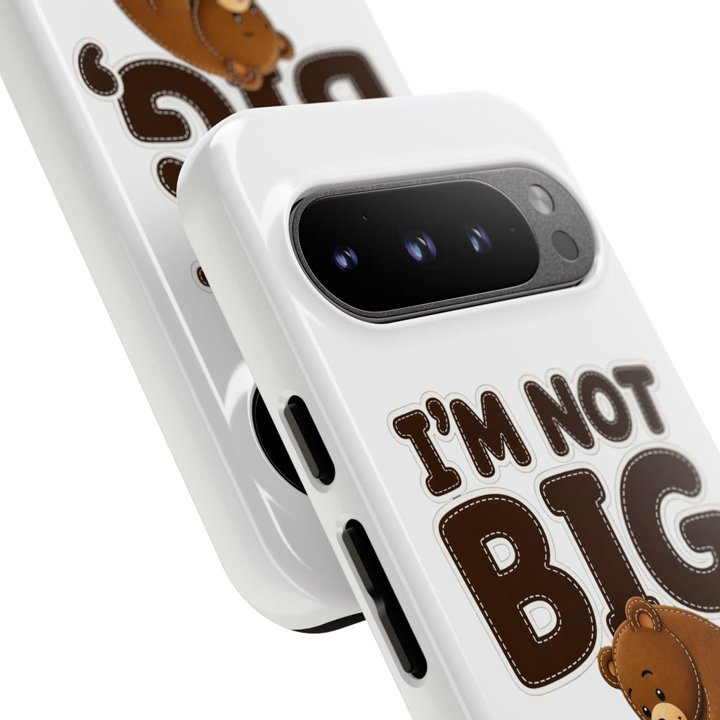 I'm Not Big You're Just Little Phone Case, Cute Bear and Mouse Phone Case, Funny Gift