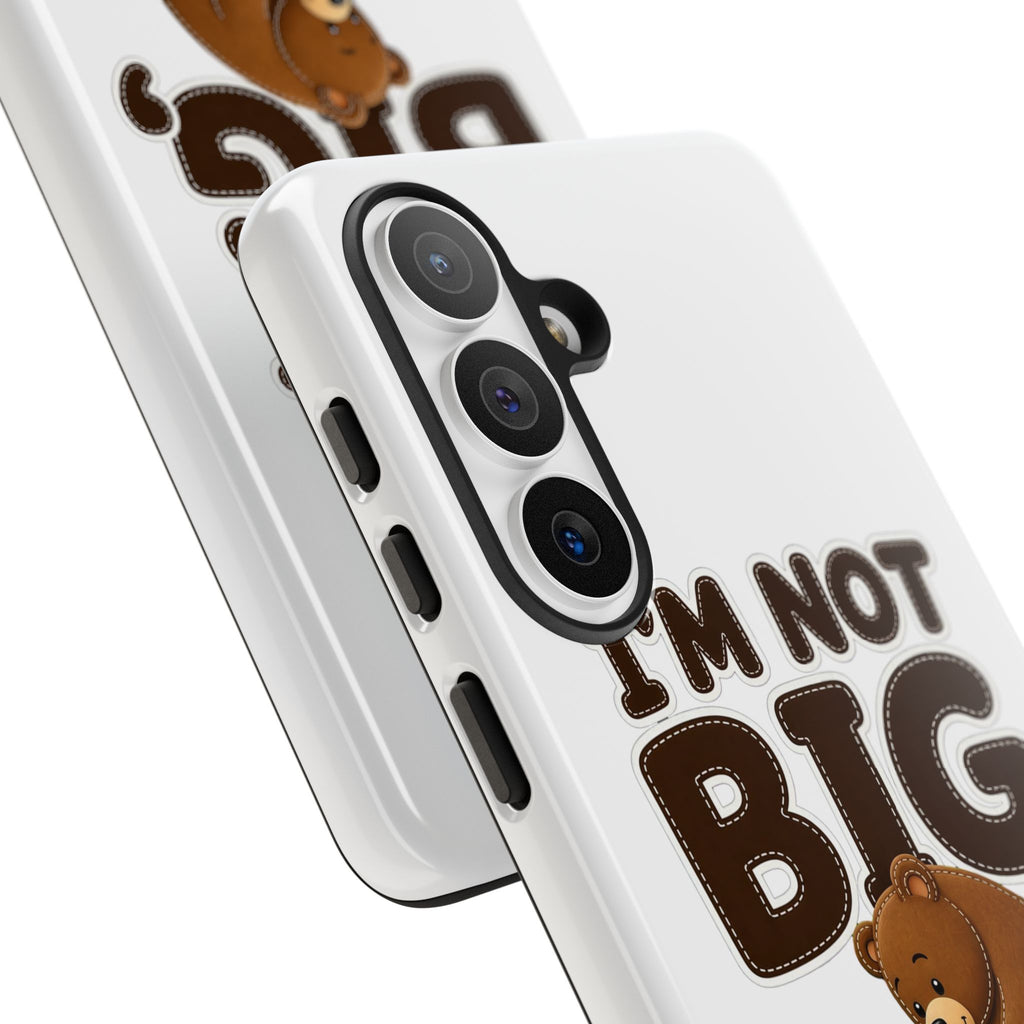 I'm Not Big You're Just Little Phone Case, Cute Bear and Mouse Phone Case, Funny Gift