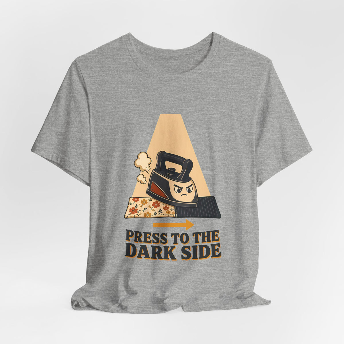 Press to the Dark Side Quilting Shirt, Funny Iron Seam Pressing Tee, Quilter Humor Gift, Sewing Tote Bag