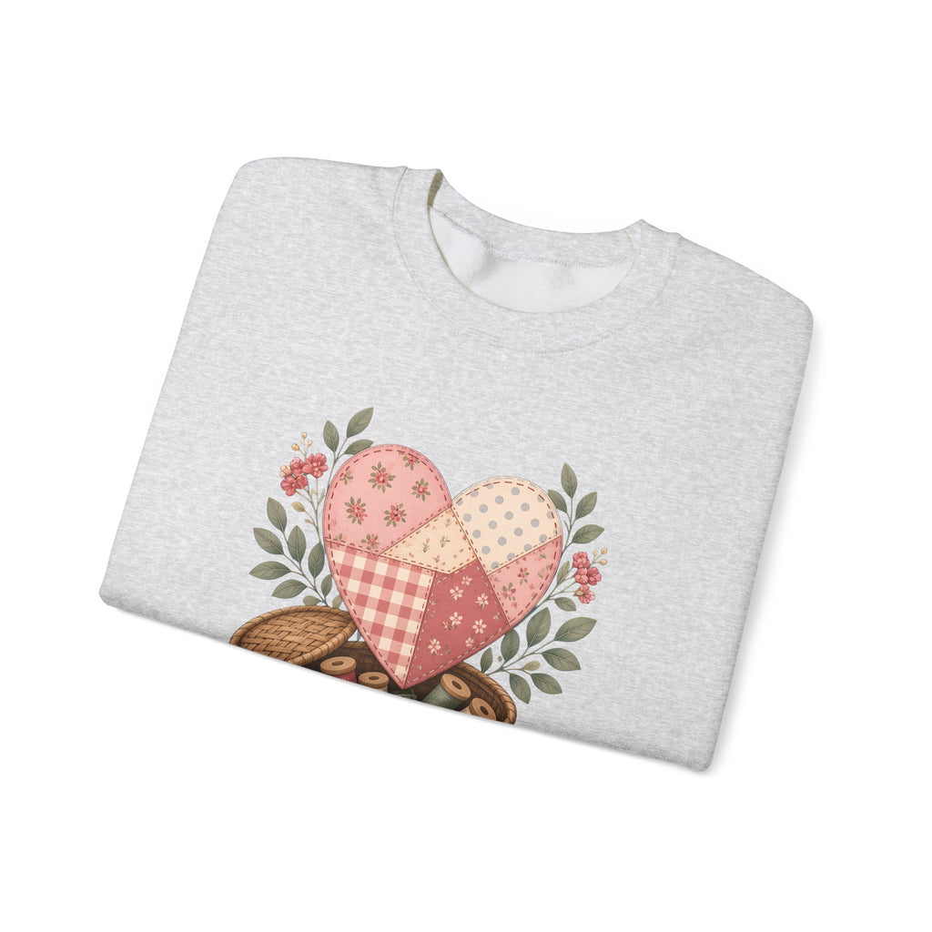 Love Measured in Stitches Gigi Sweatshirt, Sewing Grandma Gift, Personalized Quilting Nana Crewneck, Mothers Day Gift