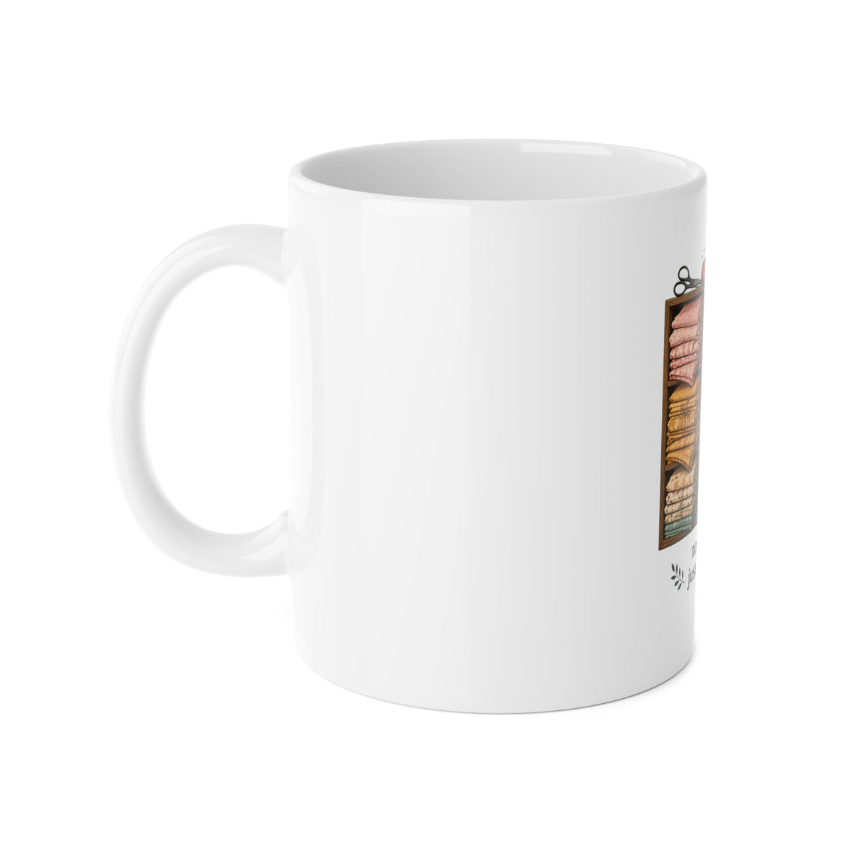 Not Hoarding Just Pre-Quilting Mug, Funny Fabric Stash Quilter Gift, Quilting Sewing Room 11oz Coffee Mug