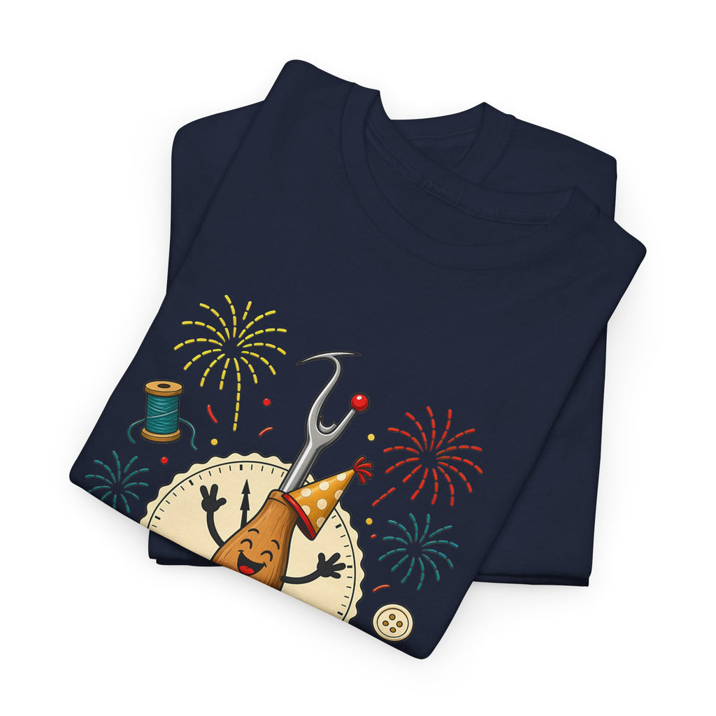 New Year Same Seam Ripper Plus Size Tee up to 5XL, Funny Sewing New Years Shirt, Quilter Humor Gift, Sewist Party Tee