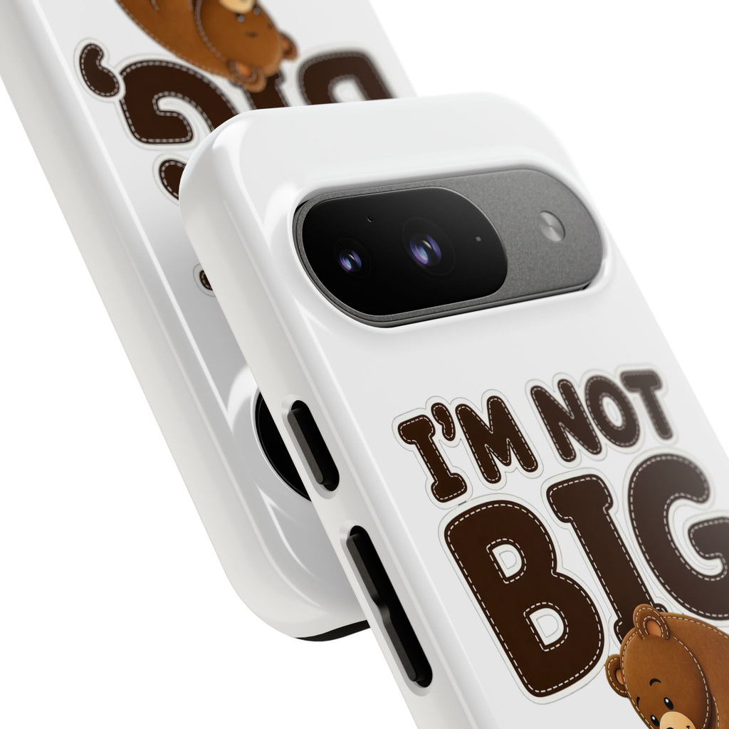 I'm Not Big You're Just Little Phone Case, Cute Bear and Mouse Phone Case, Funny Gift