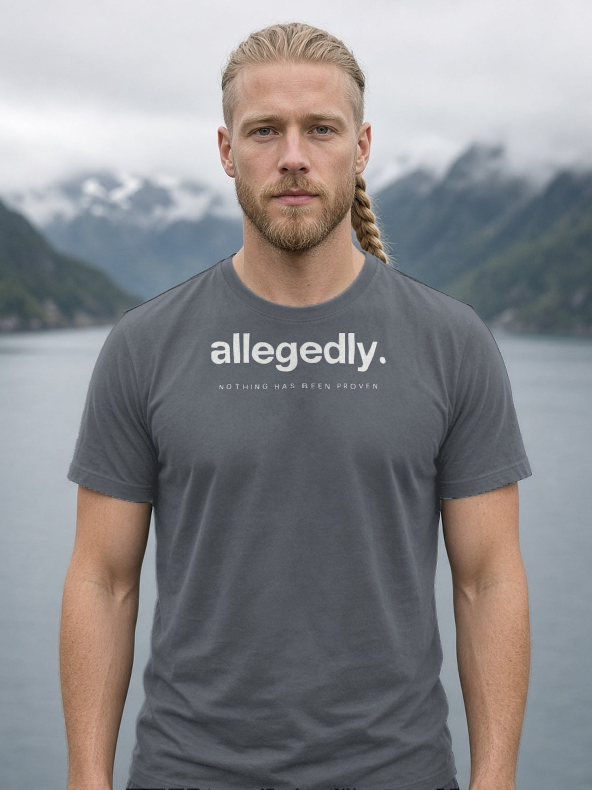 Allegedly Minimal Tee - Asphalt