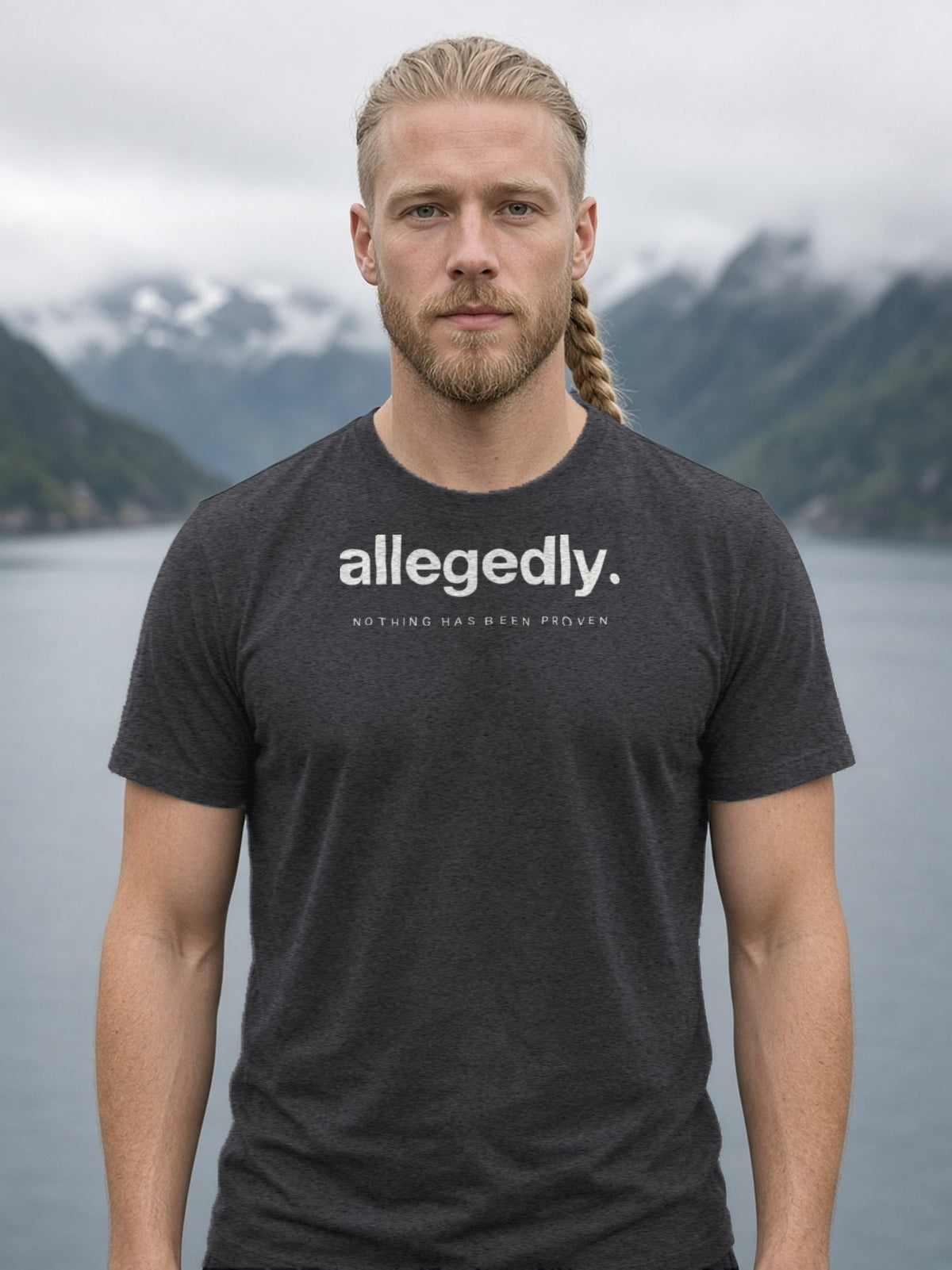 Allegedly Minimal Tee - Dark Grey Heather