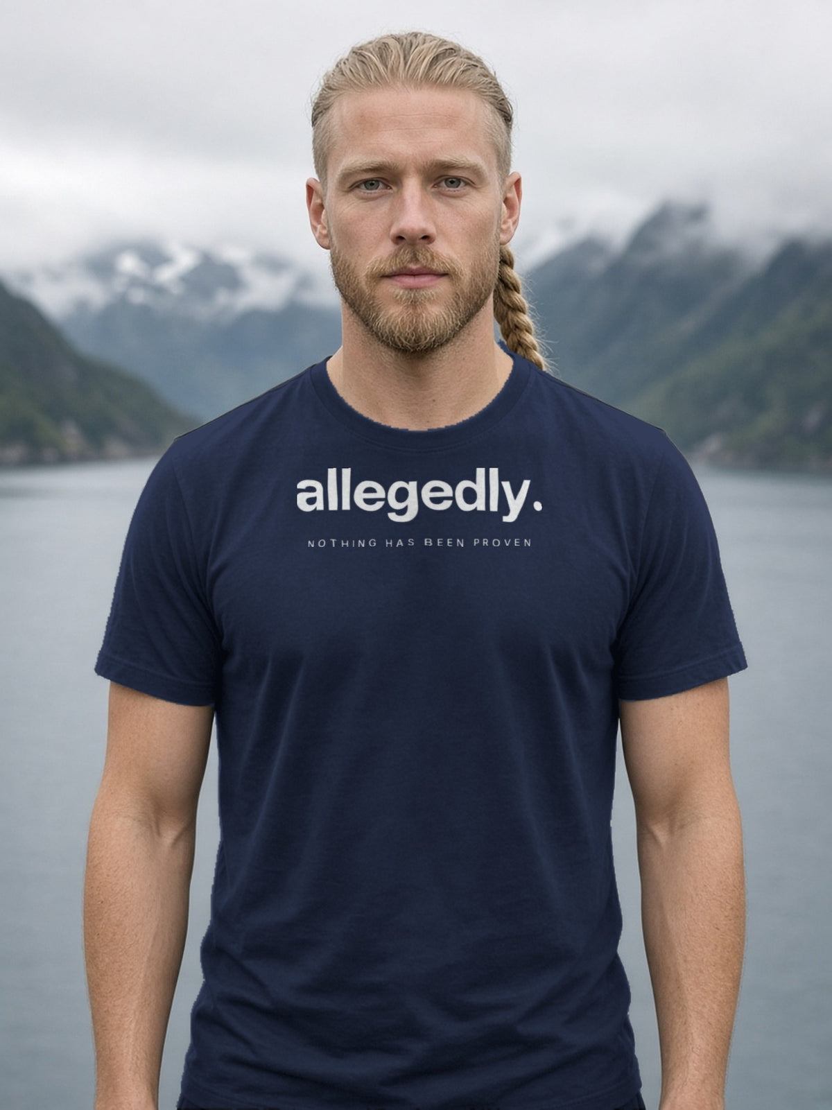Allegedly Minimal Tee - Navy