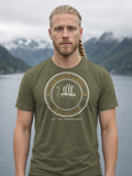 Longship Lines Railroad Herald Tee - Army