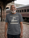 Retired Railroader Grandkid Express Tee - Asphalt