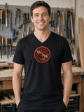Wiregrass Steel Wheels V-Neck Tee (Poly Blend) - Black