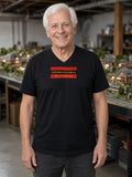 Hartford & Slocomb Railroad Heritage V-Neck Tee (Poly Blend) - Black