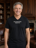 ROADSTER SUCKS V-Neck Tee (Poly Blend) - Black