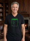>INVENTORY Text Adventure V-Neck Tee (Poly Blend) - Black