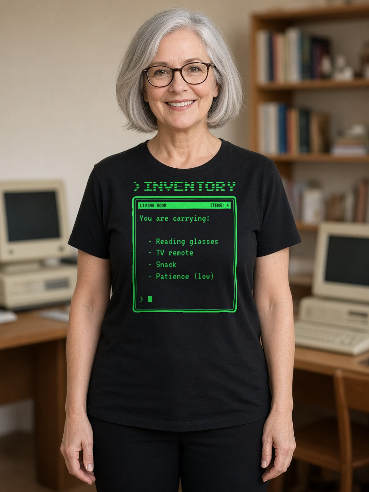 >INVENTORY Text Adventure Tee - Black